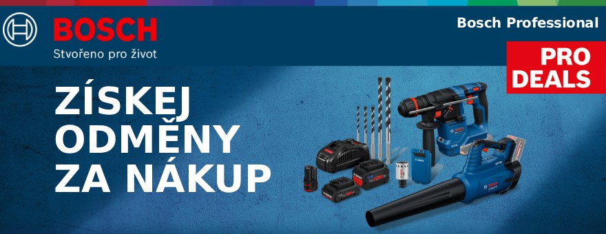 bosch-professional/168.html 	Bosch PRO DEALS - bonusy k nářadí a příslušenství Bosch Professional