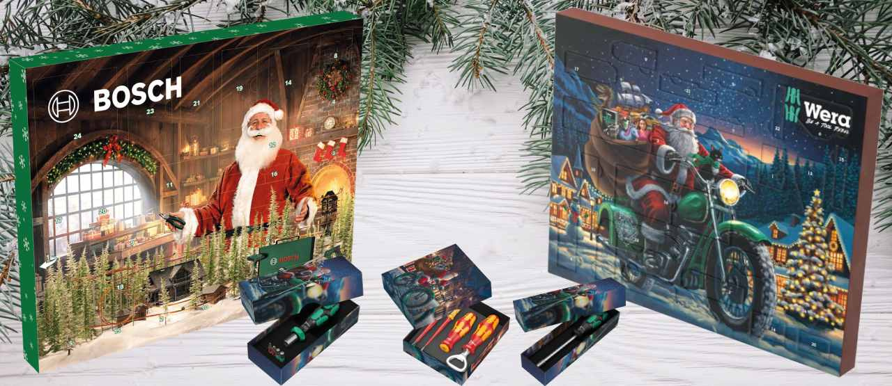 Adventní kalendáře ručního nářadí – připravte se na Vánoce