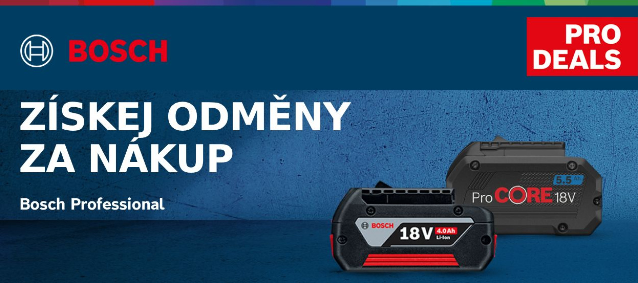 Bosch PRO DEALS - bonusy k nářadí a příslušenství Bosch Professional Bosch PRO DEALS - bonusy k nářadí a příslušenství Bosch Professional