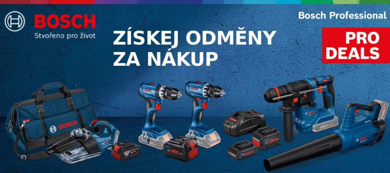Bosch PRO DEALS - bonusy k nářadí a příslušenství Bosch Professional