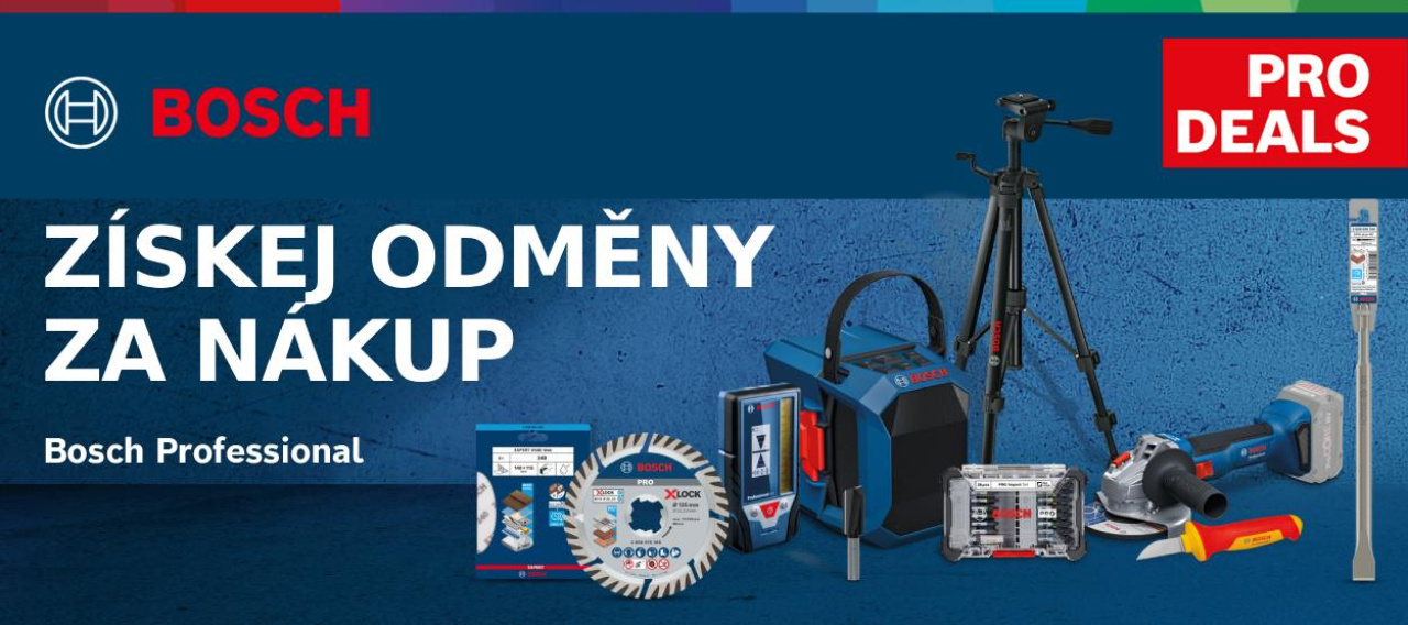 Bosch PRO DEALS - bonusy k nářadí a příslušenství Bosch Professional