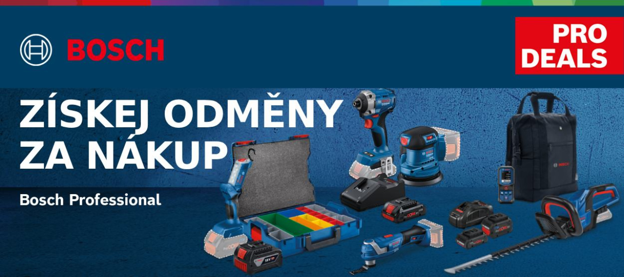 Bosch PRO DEALS - bonusy k nářadí a příslušenství Bosch Professional