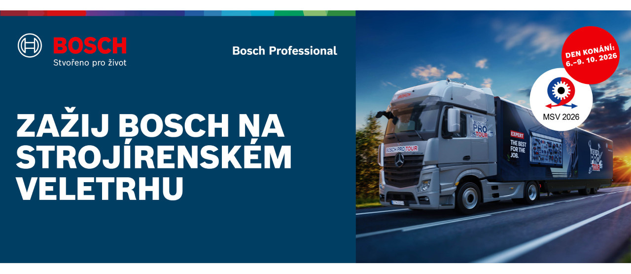 Bosch PRO Tour 2026 na MSV Brno: Zažijte řadu EXPERT naživo!